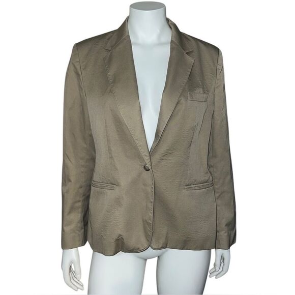ICI By Bonders Women's Tan Single-Button Single Breasted Blazer Jacket EUC - Picture 1 of 8